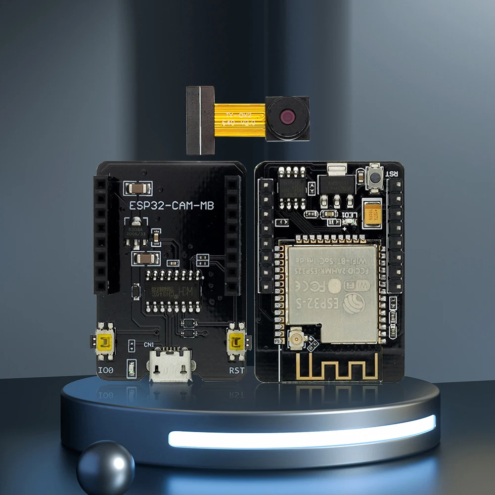 ESP32-CAM 가정용 스마트 기기용 개발 보드, 와이파이 블루투스 호환 모듈, 2.4G 안테나 포함, CH340G, ESP32