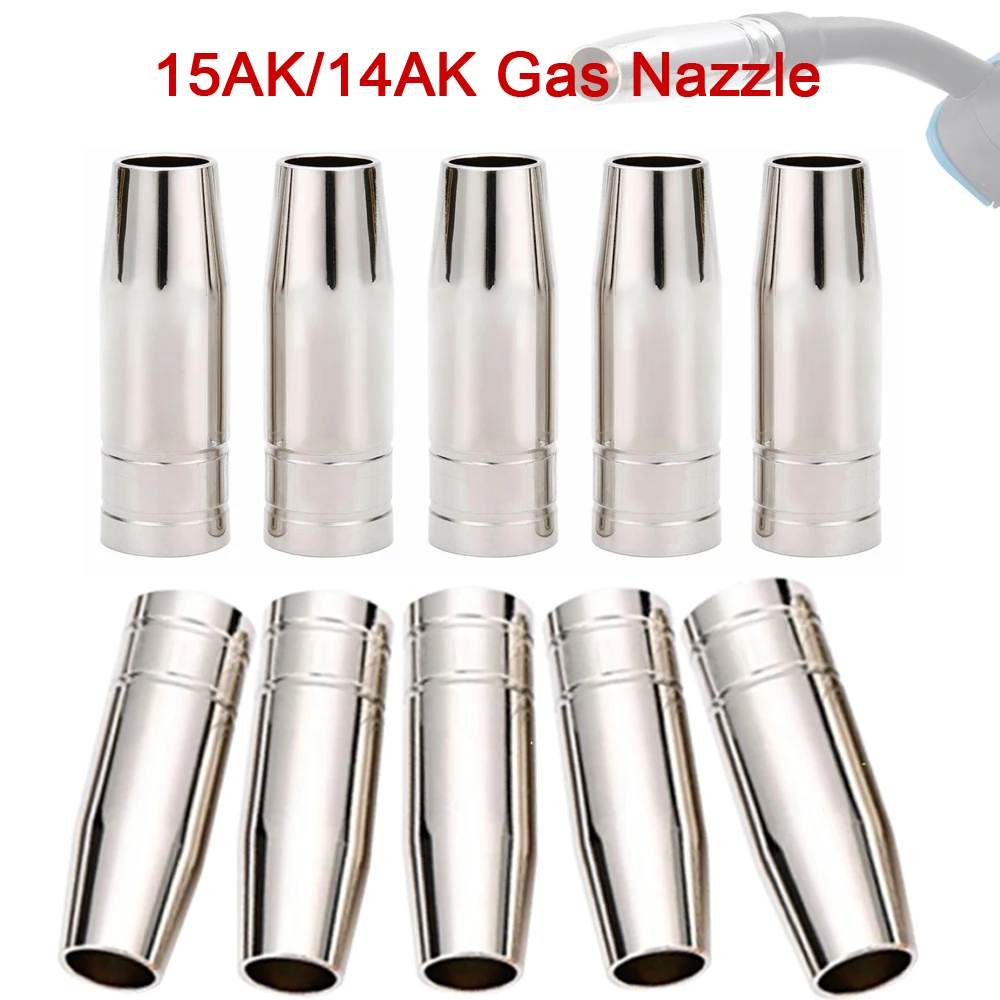 

2/5/10PCS 15AK Gas Nozzle Euro Style MIG MAG Welding Gun Tip Nozzle Shield Cup for MB 14AK 15AK MIG Welding Torch