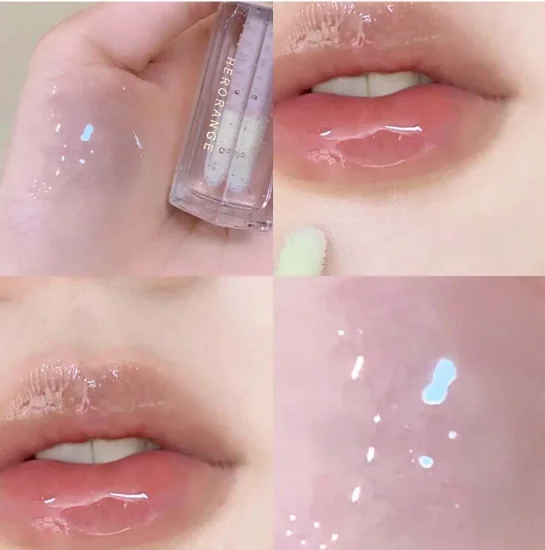 Herorange Glossy Lip Oil Shiny Hydrating Waterproof Gentle Lip Care Daily Essential