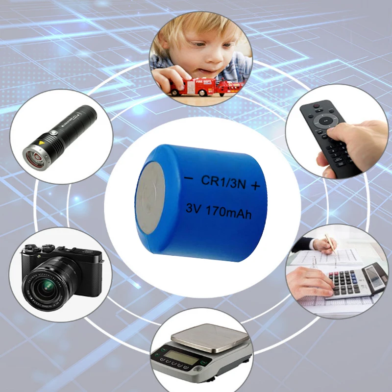 1-10PCS 3V CR1/3N 170mAh Celle della batteria al litio 3V CR-1/3N CR13N M6 M7 DL-1/3N CR1/3N Batteria ad alta corrente ad alta scarica - immagine 6