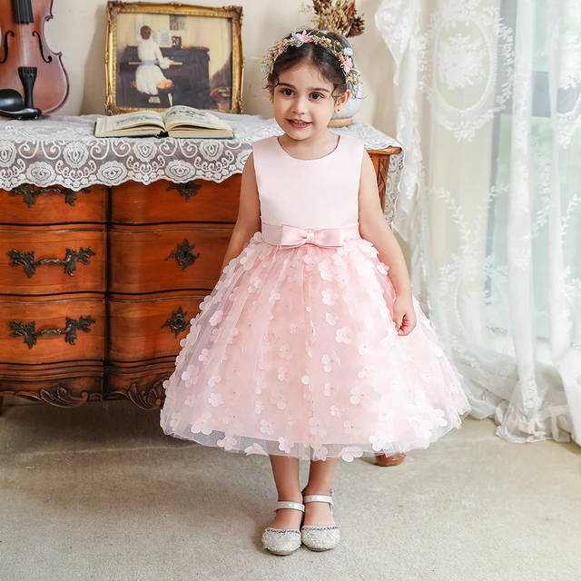 Robe de Princesse pour Bébé Fille de 0 à 5 Ans, Vêtements d'Été, Tenue de  ixde Baptême, d'Anniversaire, Costume de Mariage, 2023 - AliExpress