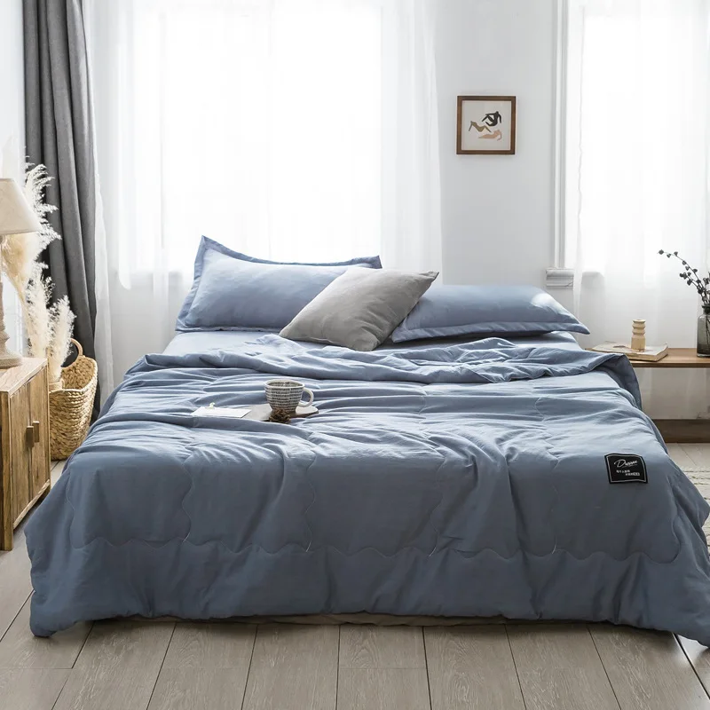 Ball Solid Color Summer Air-condition Cool Throw Blanket for Couch Bed Single Double Student Dormitory Quilt summer quilt,summer quilt set