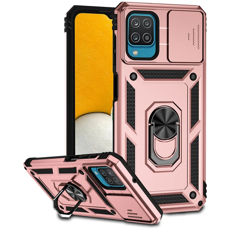 Armor Slide Camera Case with Magnet Holder Ring Cover