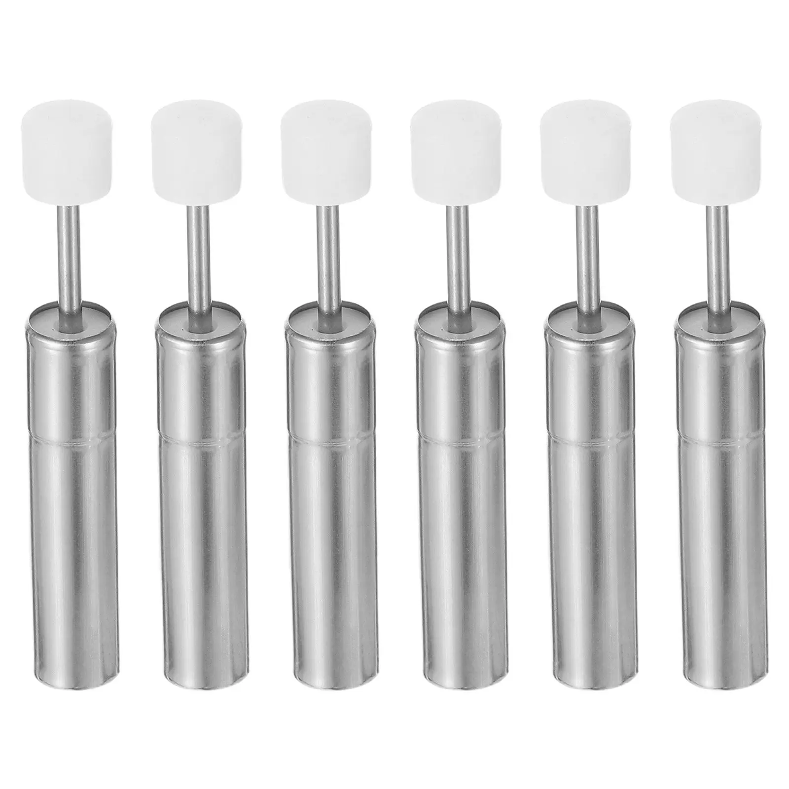 6Pcs 금속 쓰레기통 뚜껑 댐퍼 소프트 클로징 쓰레기통 댐퍼 교체 부품 스틸 나일론 쓰레기통 느린 닫힘 메커니즘