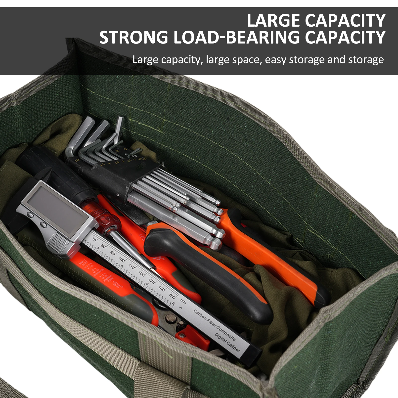 Large Storage Bag Thickened Wear-resistant Maintenance Tool Storage Bag Multifunctional Portable Tool Bag Large Canvas Bag 3