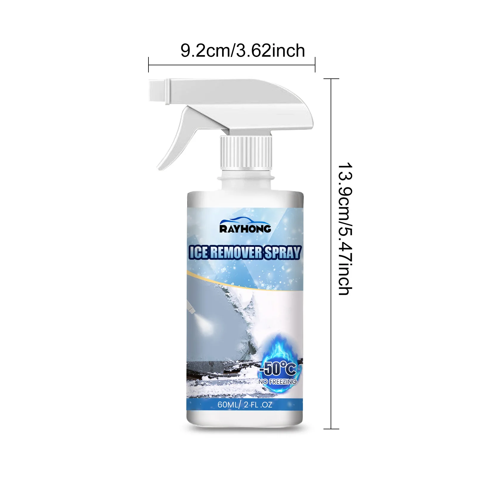 Car Deicing Spray Car Windshield Powerful Ice Remover For Auto Window Portable Defroster With No Damage Snow Melting