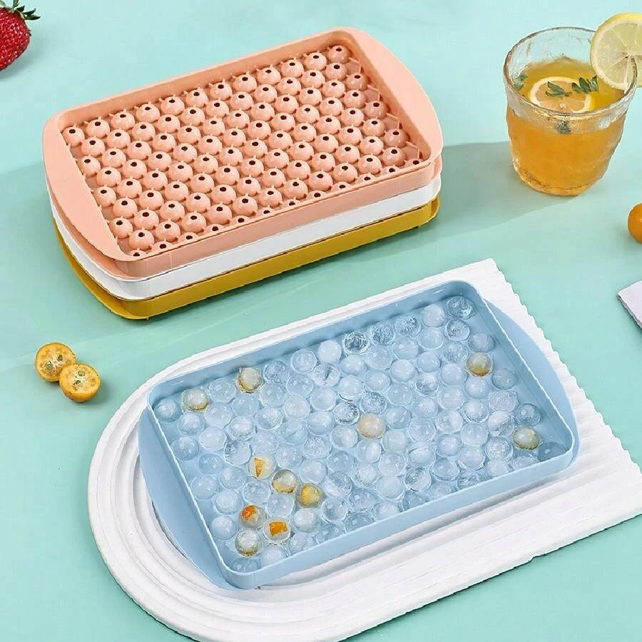 Mini Ice Cube Tray - Enhanced Ice Ball Maker Mold for Chilling Drinks and Entertaining