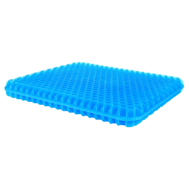 1pc Gel Seat Cushion, Cooling seat Cushion Thick Big Breathable Honeycomb  Design Absorbs Pressure Points Seat Cushion with Non-Slip Cover Gel Cushion  for Office Chair Home Car seat Cushion for Wheelchair