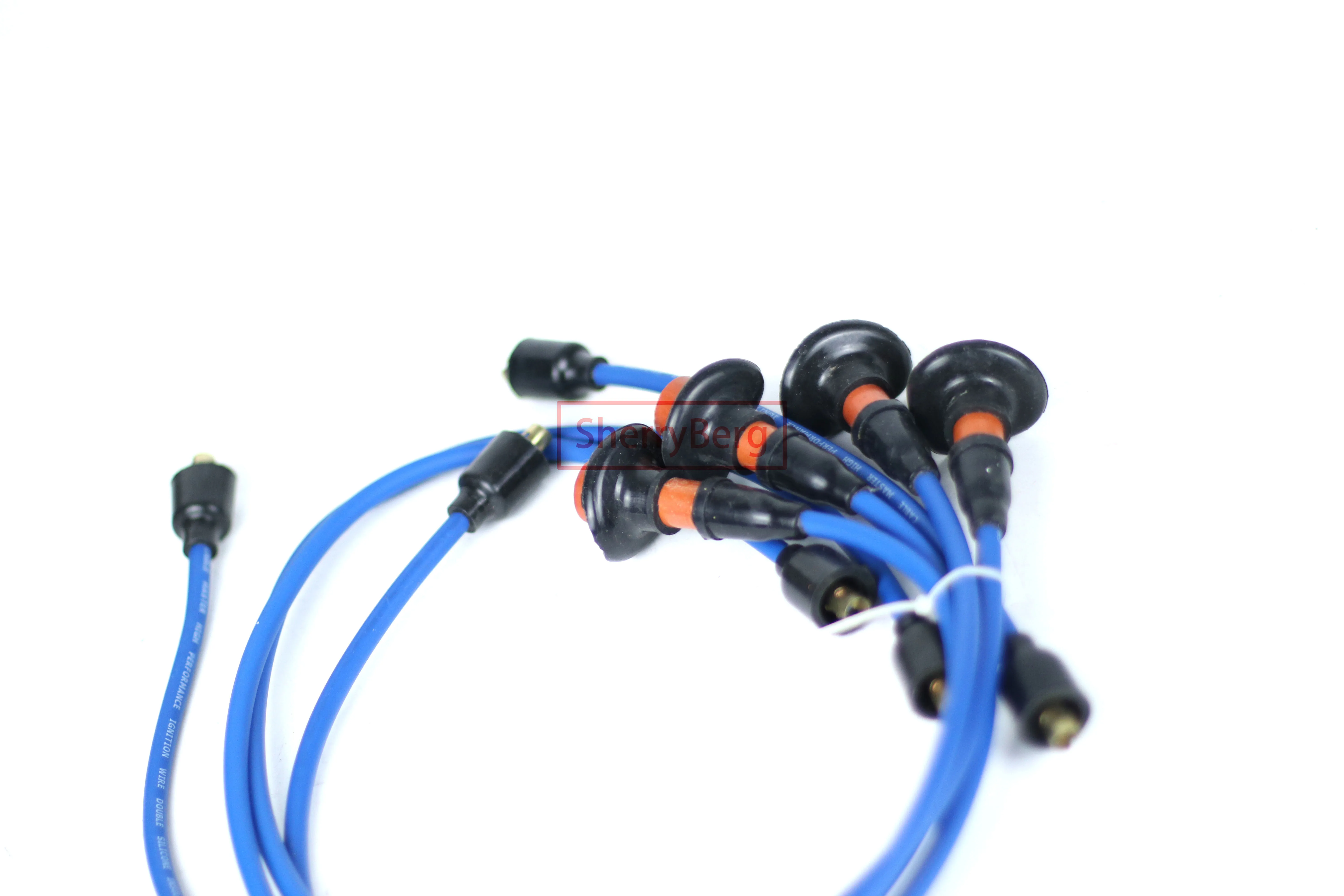 SherryBerg Kabel für VW Zündkerzenkabel-Set. 111998031 A. 1200-1600cc. Bug Bus Ghia VW-Zündkabel Typ 1, 2 und 3 VWs Blau – Detail 8
