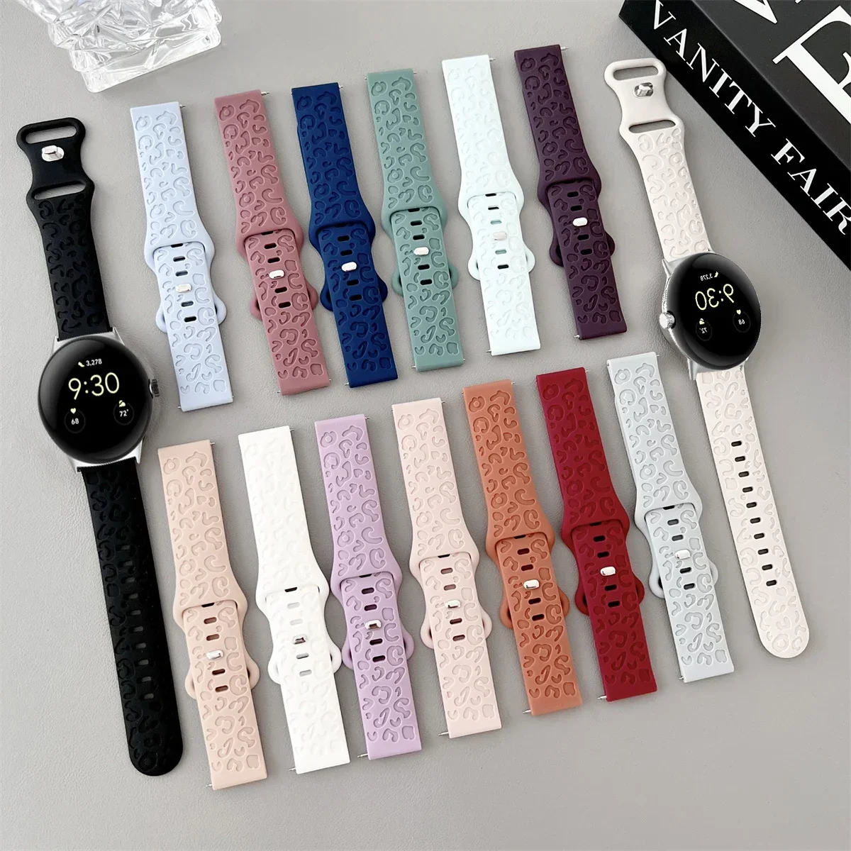 Engraved Silicone Sport Wristband Bracelet - Universal Fit 41mm/45mm