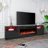 80'' Fireplace TV Stand with 40'' Electric Fireplace, Console for TVs up to 90'' for Living Room, TV Stands 1