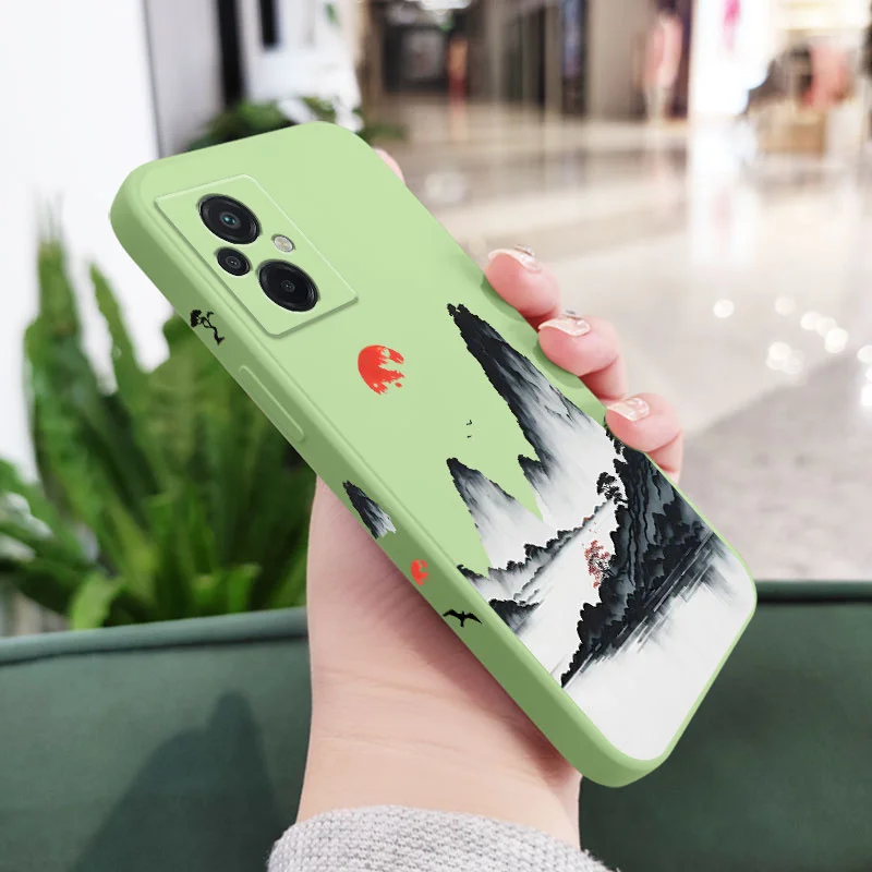 Sunset Red Silicone Phone Case – Sleek and Protective Cover