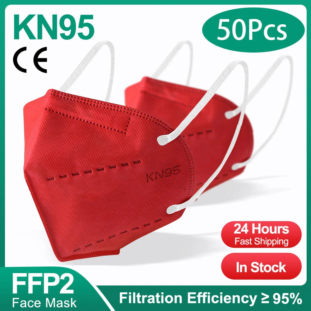 Masque FFP2 blanc avec élastiques, vue de face montrant les plis et le pont nasal.