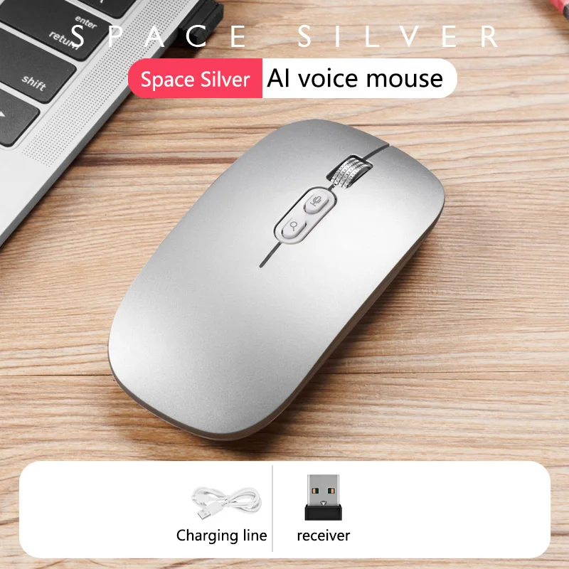 Xiaomi Wireless Mouse AI Intelligent Voice Mouse 2.4G Dual-mode With Voice-activated Typing Silent Rechargeable Bluetooth Mouse 6