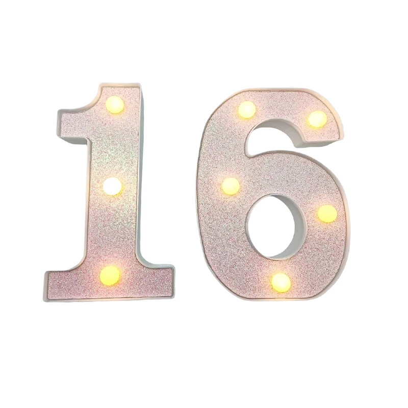 LED Small String Night Light 2Pcs For Girl's Happy Birthday Anniversary Party Adult Gift Diy Decor Gift Supplies