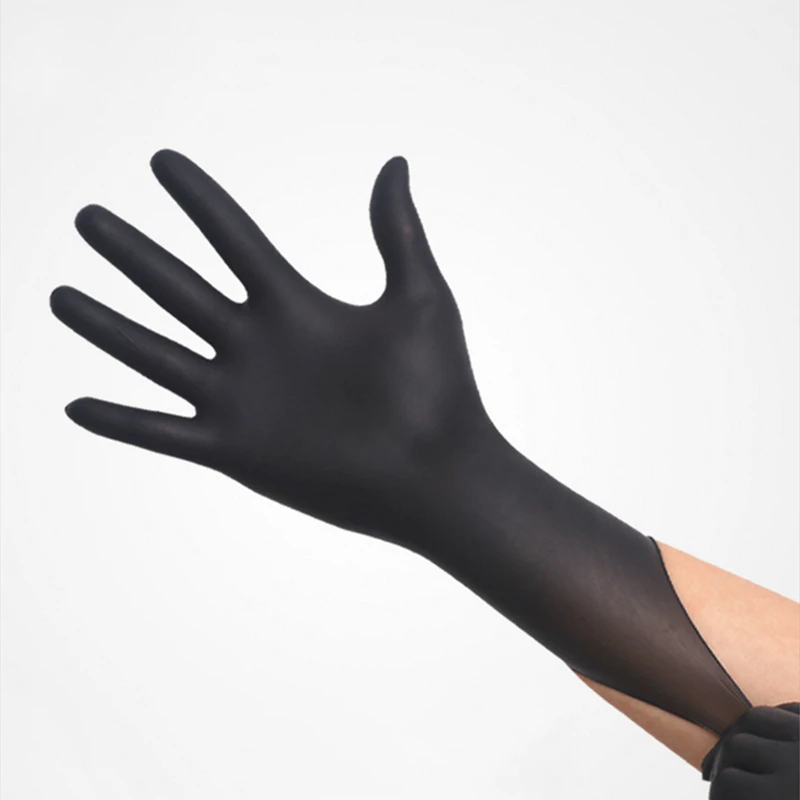 50/100PCS Disposable Nitrile Gloves Latex Rubber for Kitchen Household Cleaning Working Garden Hand Gloves Black Pink Size XS-L