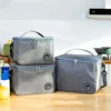 Capacity hand-held with shoulder strap insulated bag, lunch box bag, student thickened waterproof lunch bag。-zmt 5