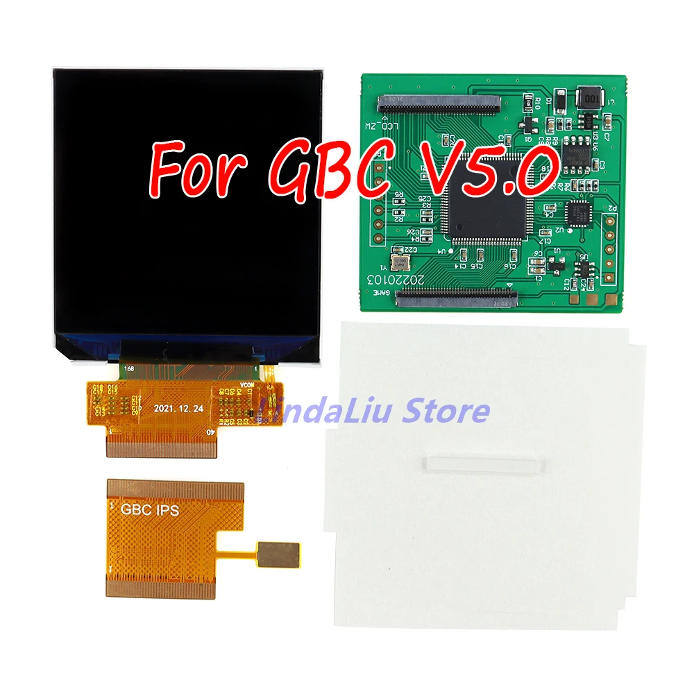 Kit de Painel Lcd para Gameboy Color Alto Brilho Tela de Retroiluminação Gbc V5.0 Gbc 2.45 Ips Conjunto