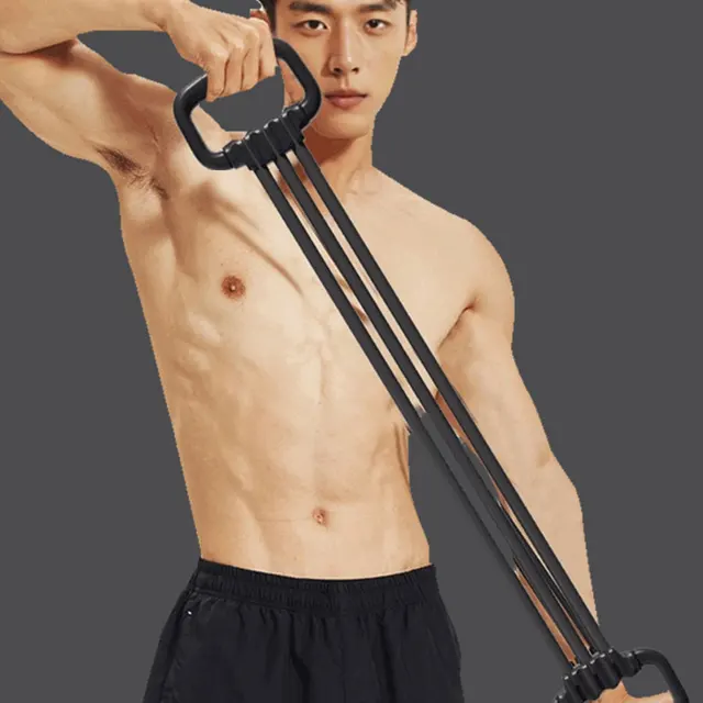Adjustable Shoulder, Back, and Chest Muscle Trainer with Multi functional Fitness High Elasticity Arm Stretching Elastic Rope 4