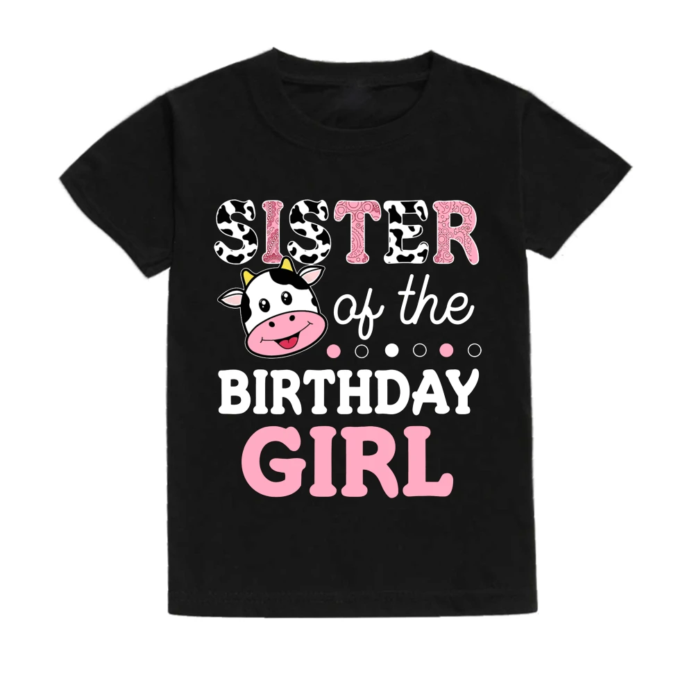 Holy Cow I Am One Family Matching Clothes Baby One Birthday Dad Mom Sis Bro T-shirt  Cute Cow Family Look Outfit Top Baby Romper 5