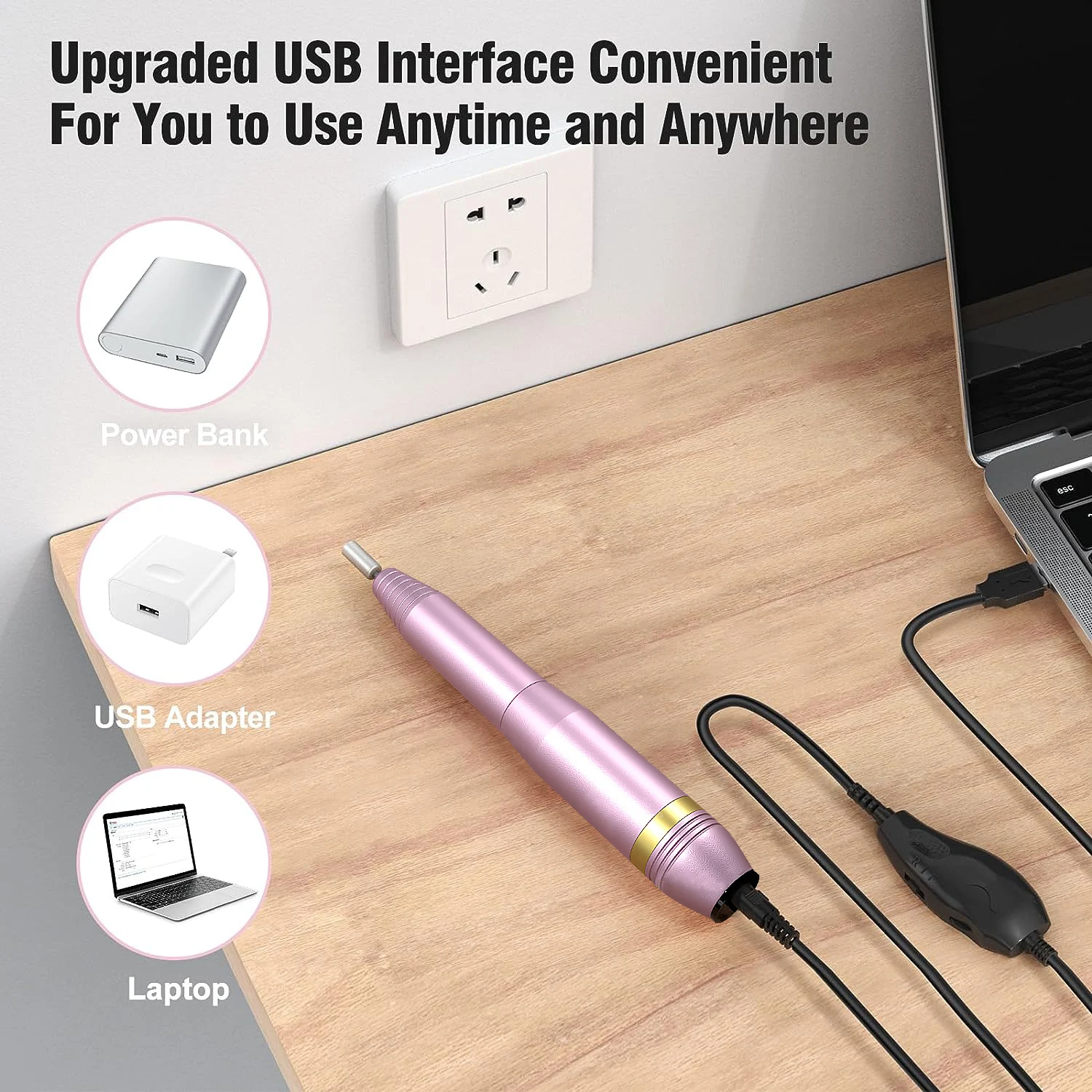 Professional Portable Electric Nail Drill Machine Set