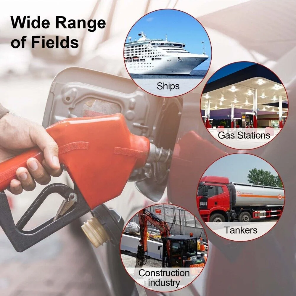 Aço inoxidável reenchimento pistola bocal, corte automático de combustível reenchimento bocal, óleo diesel dispensador ferramenta, óleo e água reabastecimento