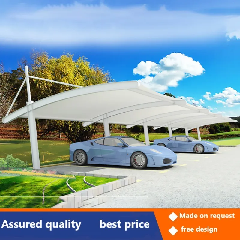 Villa parking awning Structural parking shed Outdoor film car awning