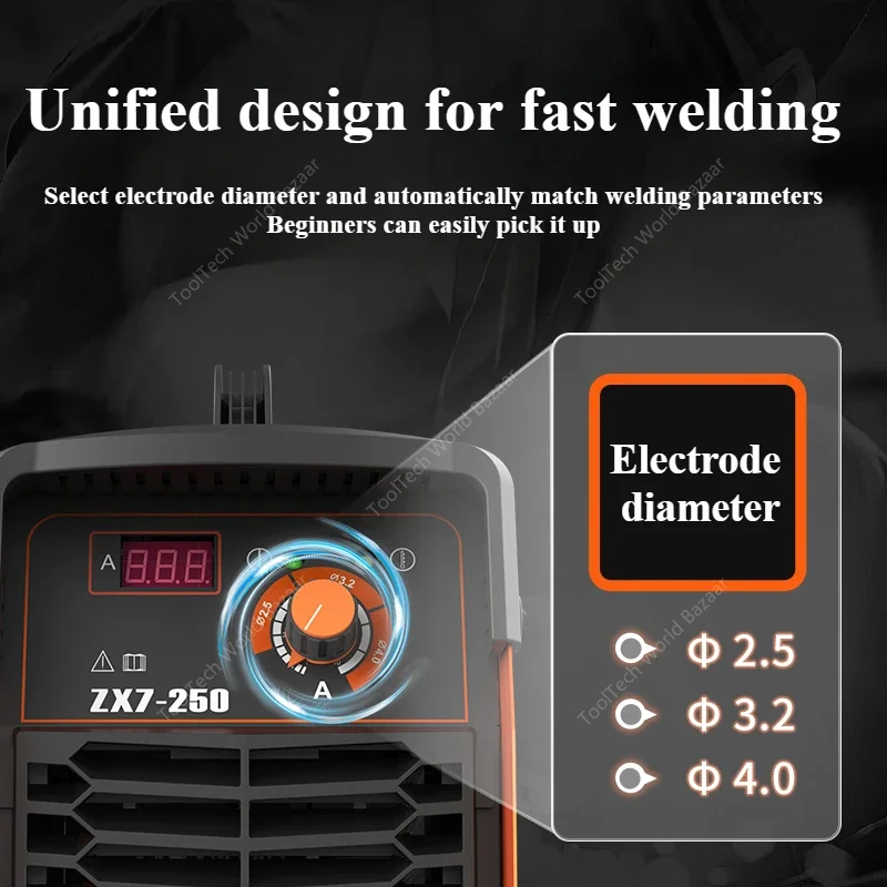 Welding machine 200 250 315 Household small 220v380 dual voltage portable DC industrial welding machine