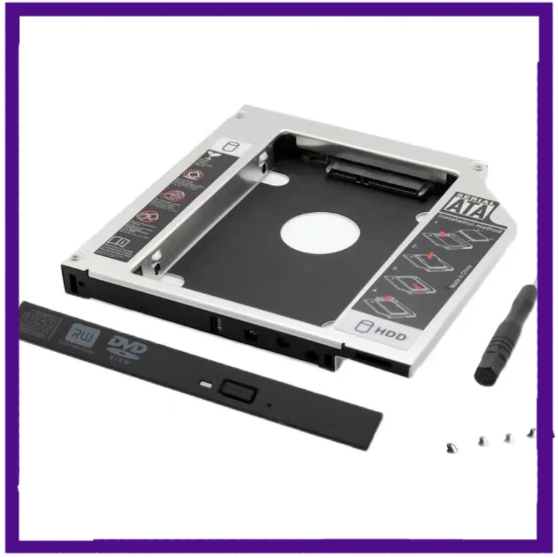 

9.5mm 2nd HDD SSD Hard Drive Optical bay Caddy Frame Adapter for Asus X542U X550D X550E X552L F541UV X553MA X751MA X751LJ-TY360T