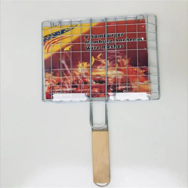 2/5PCS Non-Stick Grilling Basket Grill Mesh Mat Meat Vegetable Steak Picnic Party Barbecue Tool Heat Resistant Grill Sheet Liner