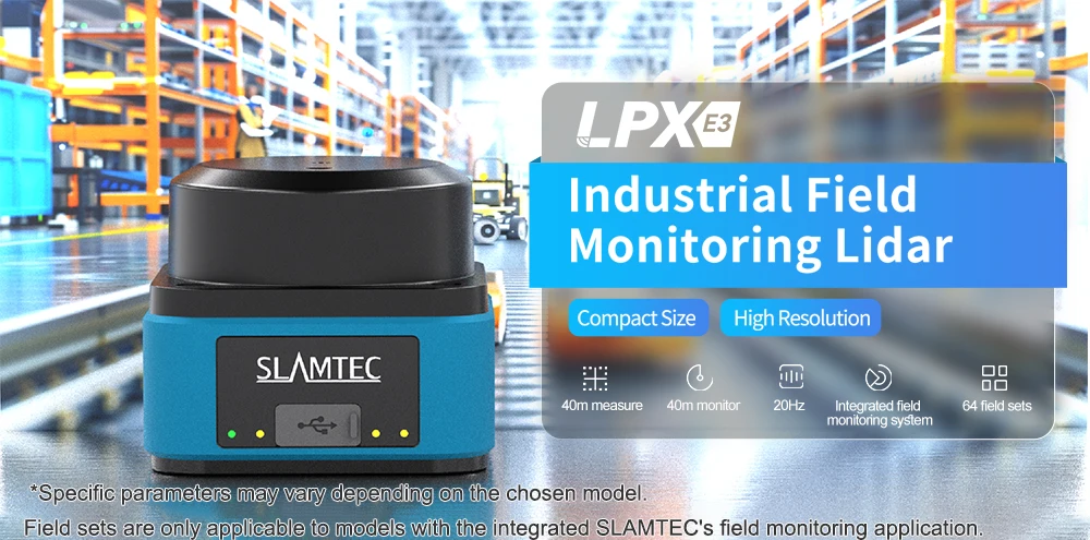 SLAMTEC RPLIDAR LPX-E3 Industrial Grade LiDAR 40M Scanning Range 360° for AGV UA