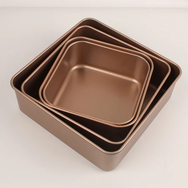 6/8/9inch Square Baking Pan Carbon Steel Cake Mold Non-Stick Thickened  Cheesecake Cookie Oven Tray DIY Kitchen Bakeware - AliExpress