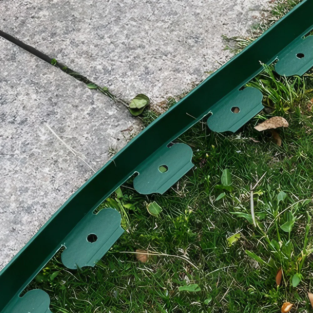 10M Landscape Edging No Dig 30 Spikes Flexible Lawn Edging Kit Garden Borders for Garden Flower Beds garden edging border