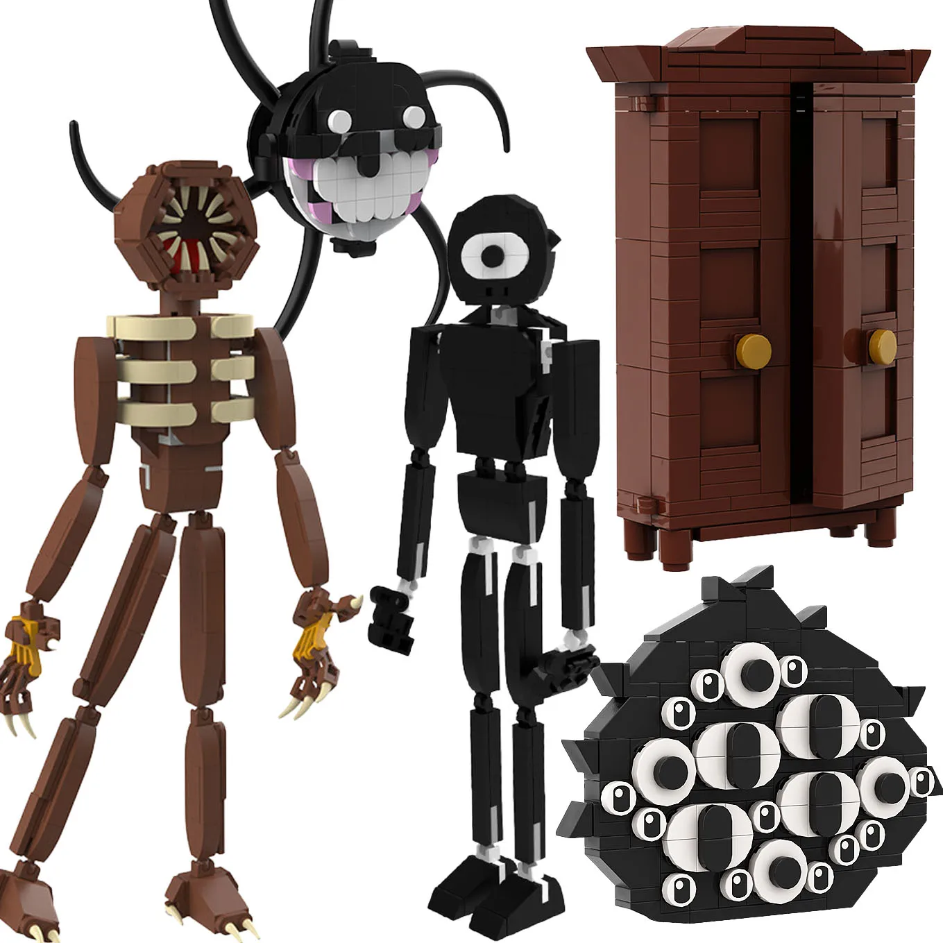 

Конструктор MOC Eyes, дверной робот, набор строительных блоков, игровой монстр, побег, сцена тюрьмы, блоки для сборки кабинета, игрушки, подарок