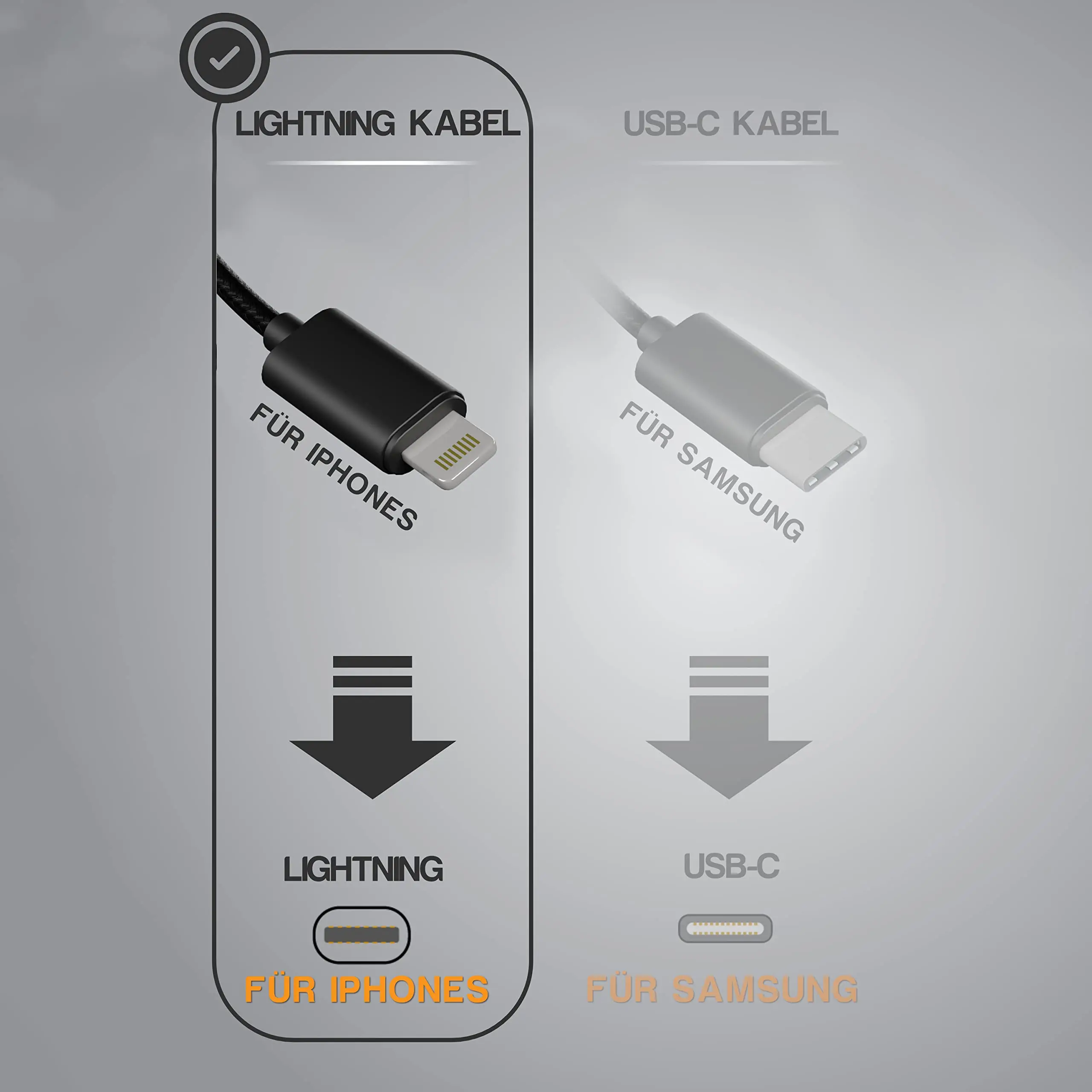 E-Bike Use USB Micro A to Lightning USB C Charge Cable for Bosch E