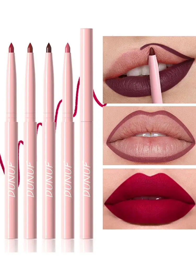 Velvet Lip Liner Set Ultra-Pigmented Matte Pencils Waterproof Smudge-Proof for Lip Blushing Pro Makeup Kit 6Pcs lip liner lip liner pencil lipliner pencil lip liner set