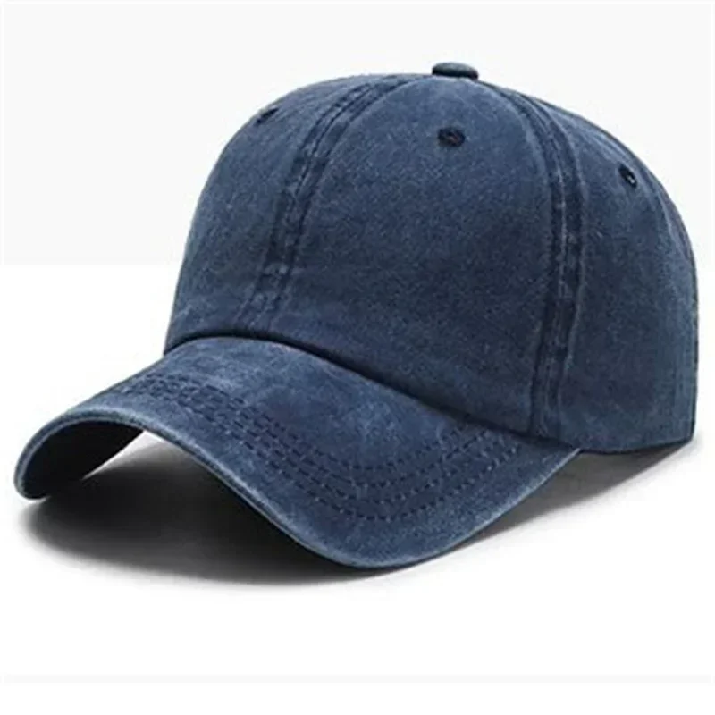 Boné de beisebol lavado denim masculino feminino snapback chapéu vintage hip hop bonés cor sólida chapéu osso casquette esporte casual ao ar livre