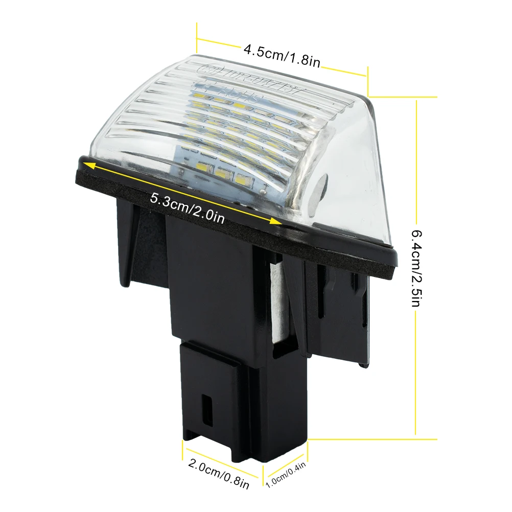 2 шт. Canbus номер номерного знака ламсветильник 6340A светодиодный ксенон белый задний для Peugeot 206 306 307 308 406 207 407 5008 Partner