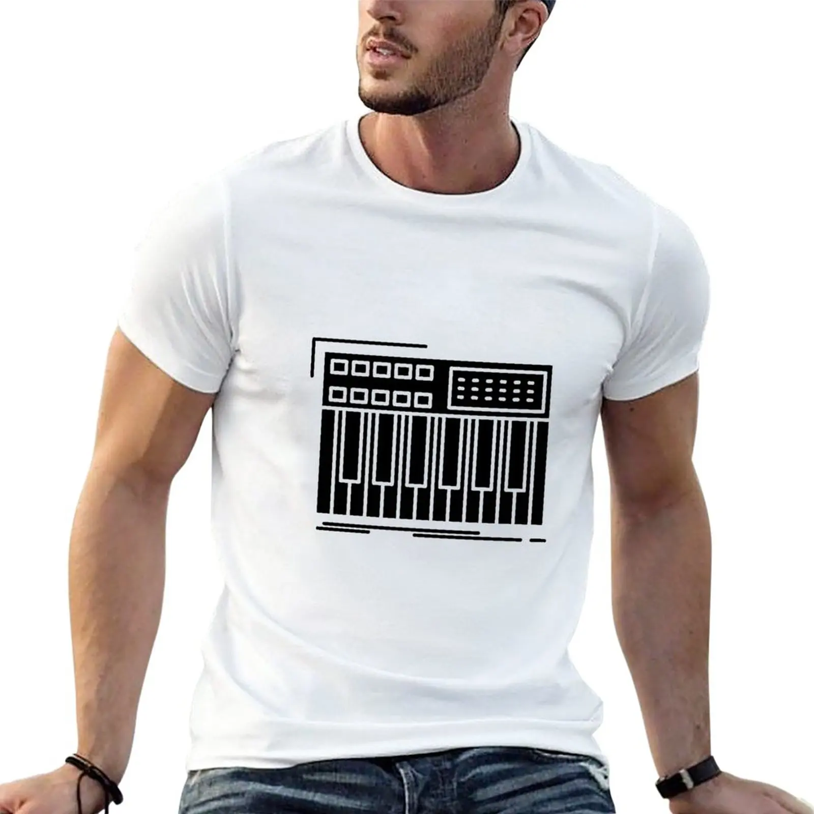 

TR-808 T-Shirt quick drying oversized anime clothes mens t shirts casual stylish