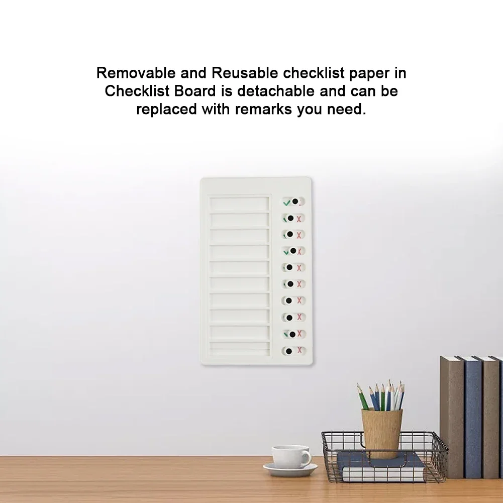 Blank Card Reusable Memo Chart Board for Daily Routine and Task Management Gift
