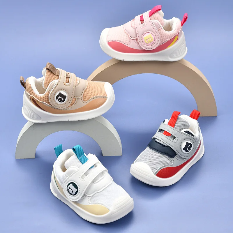 

Toddler Shoes Baby Boys Shoes Spring Fall 0-1-2 Years Old Baby Shoes Soft Soled Breathable Baby Girls Shoes Mesh Sneakers
