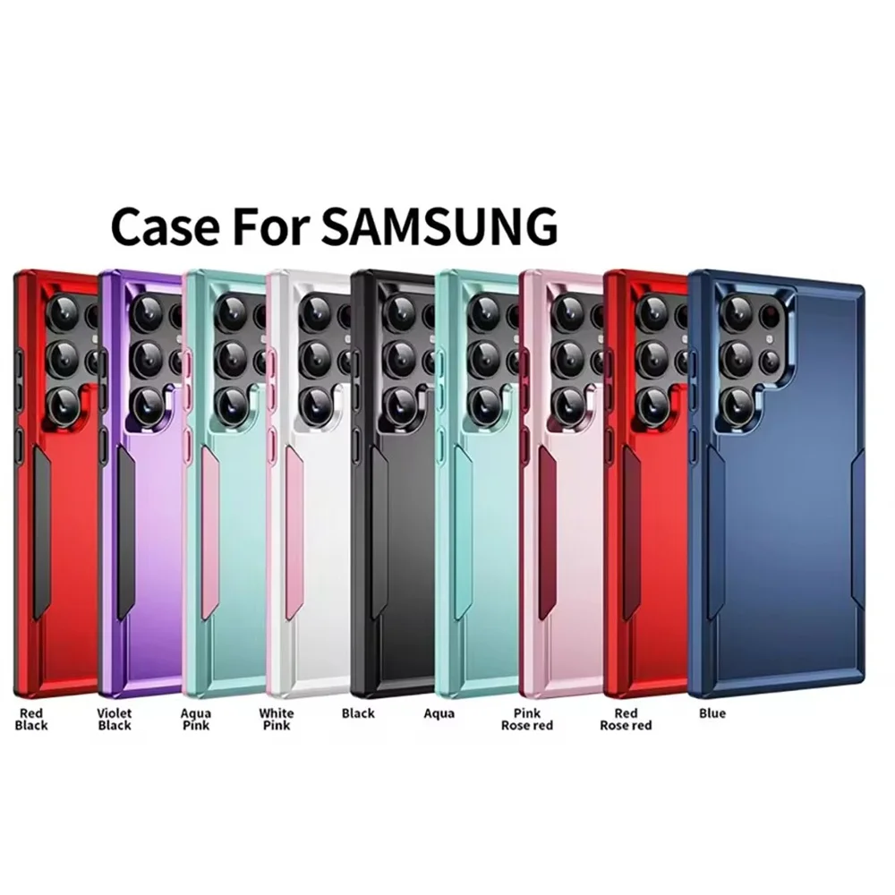 Luxury Military Armor Shockproof Dual-Layer Bumper Case