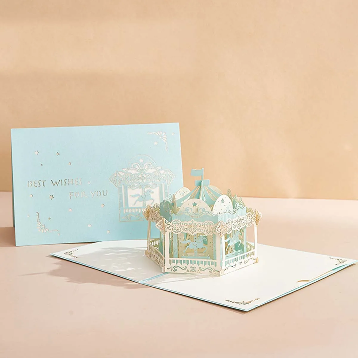 1pc Tanabata Greeting Card Three-dimensional Gift to Boyfriend and Girlfriend
