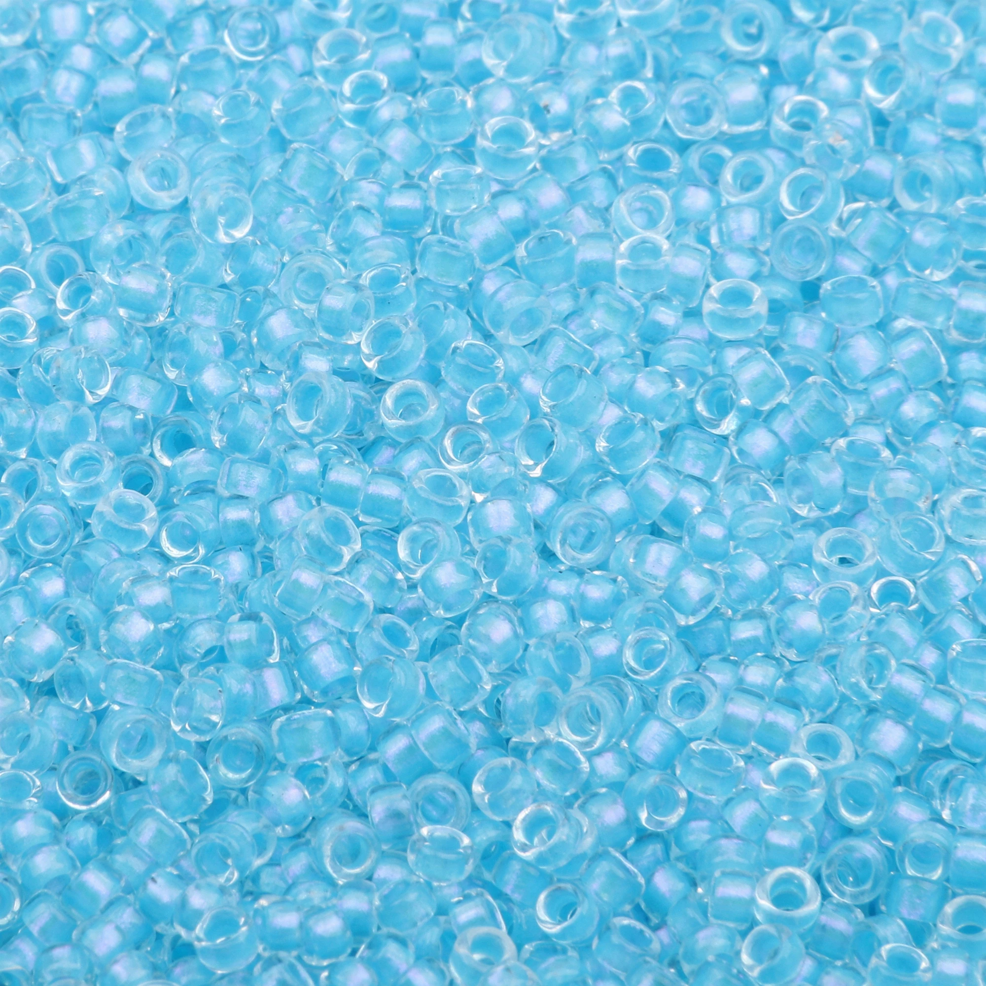 2,5 mm kleine Saatperlen, metallisch stahlfarben, kleine Saatglasperlen, hochwertig, 800 Stück, 10 g, Ohrring- und Halskettenzubehör, GSB-E – Detail 5