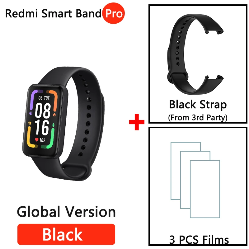 Redmi Smart Band Pro SportsWatch-1.47” Large AMOLED Display Continuous  Sleep-HR