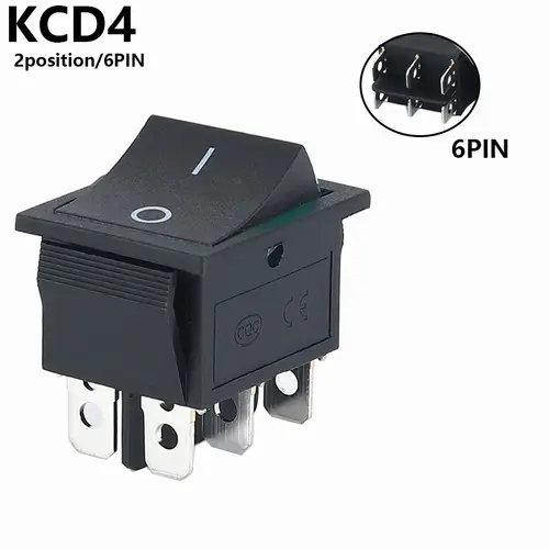 Latching Rocker Switch Power Switch I/O 4 Pins 6 Pins with Light 16A 250VAC 20A 125VAC KCD4 2/3position - Image 18