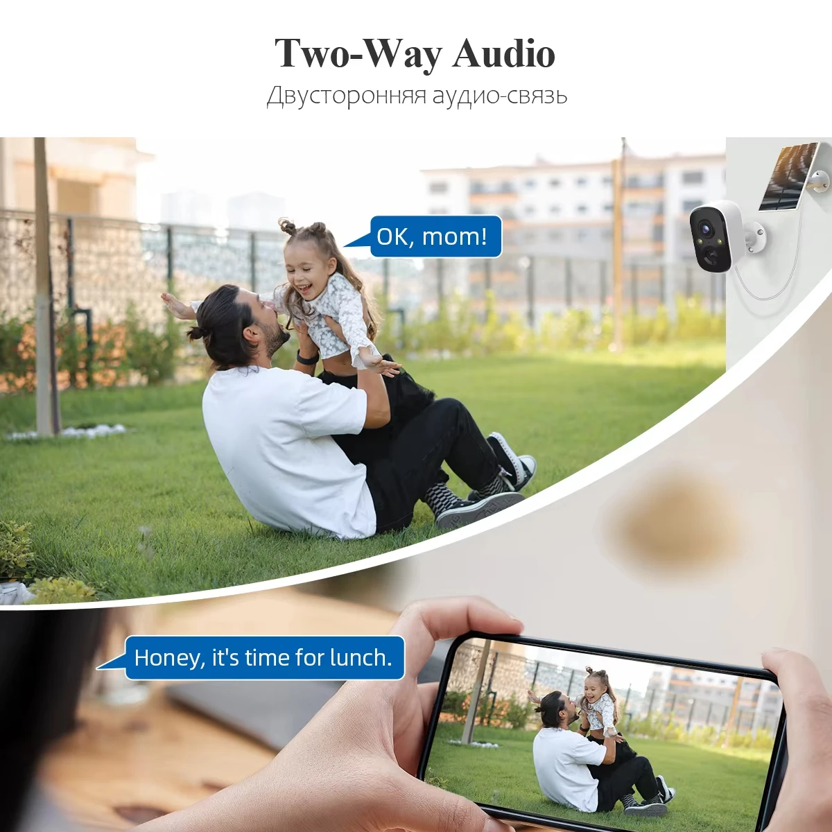 3MP Wireless Solar Battery Outdoor Security Camera