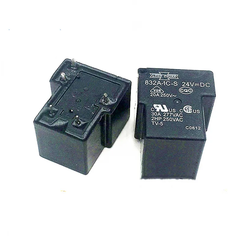 10PCS 100% Original NEW relay  832A-1C-S 12VDC  832A-1C-S-24VDC  832A 1C S 12VDC  832A1CS 24V  5PIN One on one off T90-1C-12V