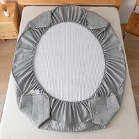 Waterproof Thicken Mattress Pad Protector Embroidered Breathable Fitted Sheet Bed Cover Durable Skin-friendly 140/160/180x200 4