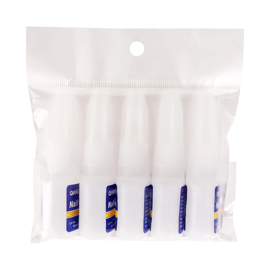 10ML Nail Tips Glue Gel False Tips Extend Nails with Brush Transparent Function UV Nail Gel Base Coat Diamond Stick Glue Varnish nail glue